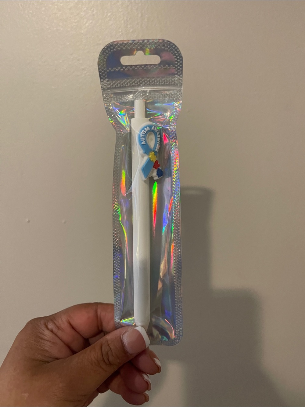 Blue Heart Charm Party Pen - Unbranded